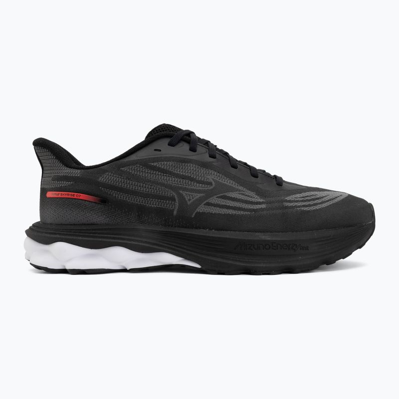 Men's running shoes Mizuno Wave Skyrise 7 black/iron gate/tomato puree 2