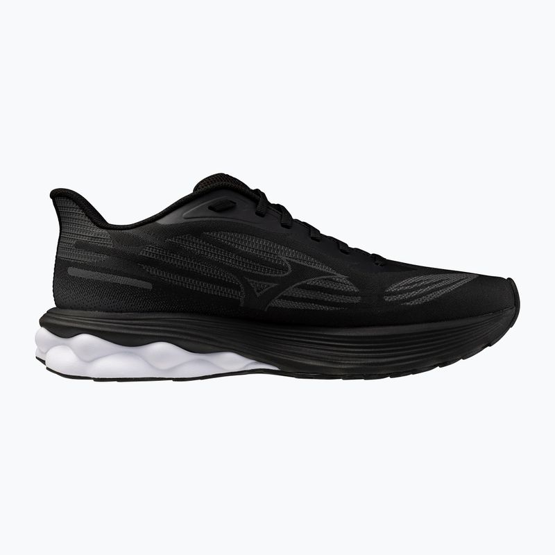 Men's running shoes Mizuno Wave Skyrise 7 black/iron gate/tomato puree 2