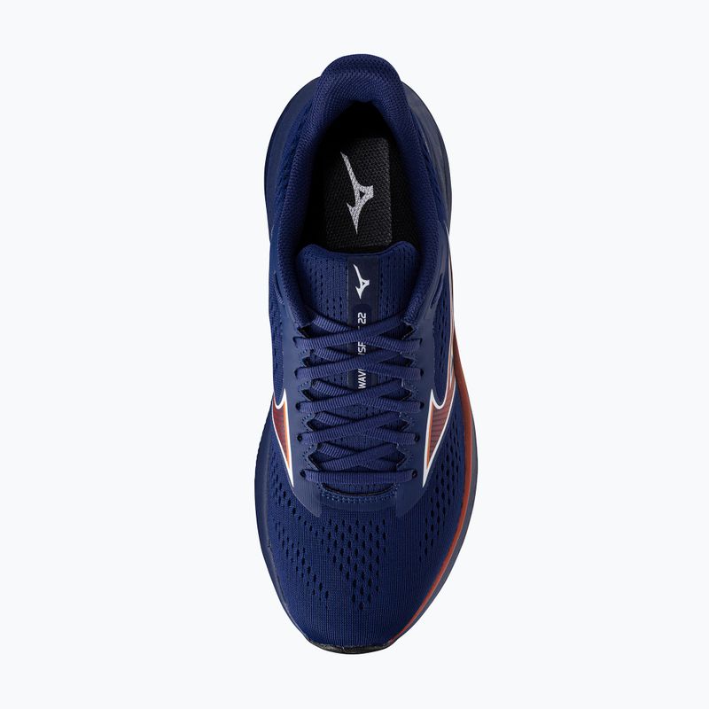 Men's running shoes Mizuno Wave Inspire 22 beacon blue/tomato puree/firecracker 5