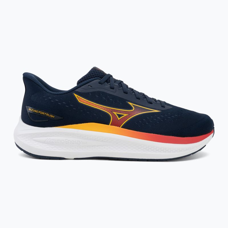 Men's running shoes Mizuno Fortrush dress blues/Artisan's gold/tomato puree 2