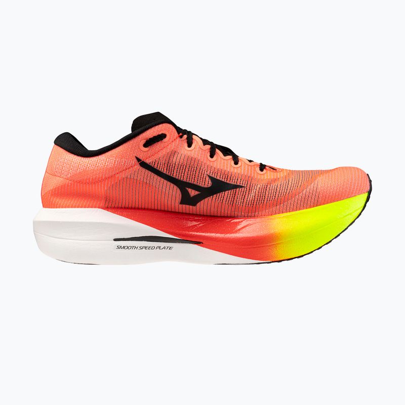 Running shoes Mizuno Hyperwarp Pure lava orange/black/lightning yellow 2