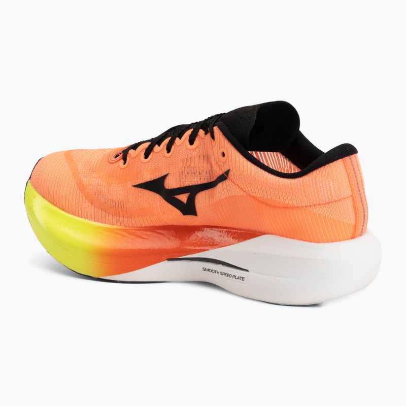 Running shoes Mizuno Hyperwarp Pure lava orange/black/lightning yellow 3