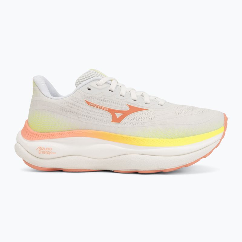 Women's running shoes Mizuno Wave Sky 9 gf white/desert flower/lime pulp 2