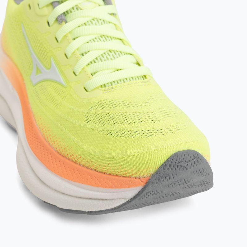 Women's running shoes Mizuno Wave Sky 9 lime pulp/white/flamingo coral 7