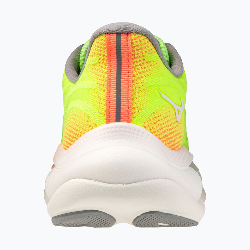Women's running shoes Mizuno Wave Sky 9 lime pulp/white/flamingo coral 3
