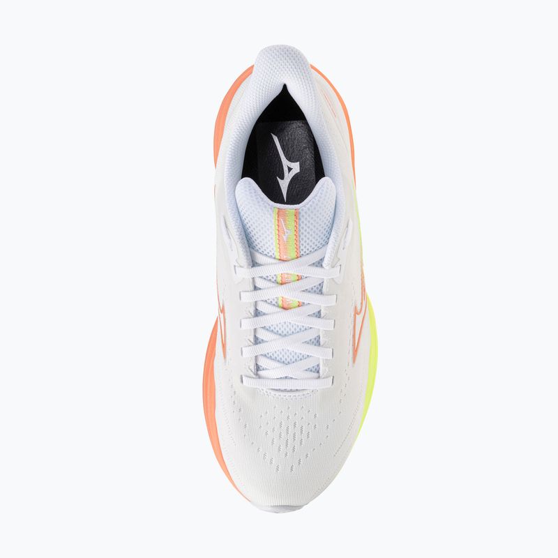 Women's running shoes Mizuno Wave Ultima 17 white/desert flower/lime pulp 5