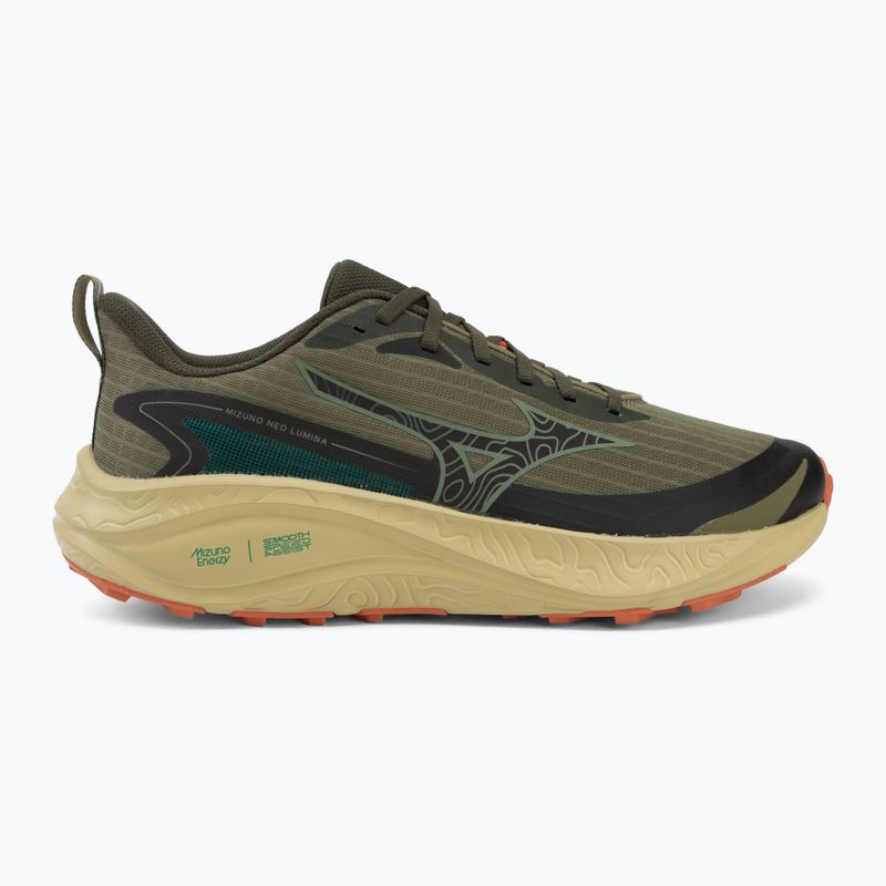 Men's running shoes Mizuno Neo Lumina martini olive/forest night/ginger 2