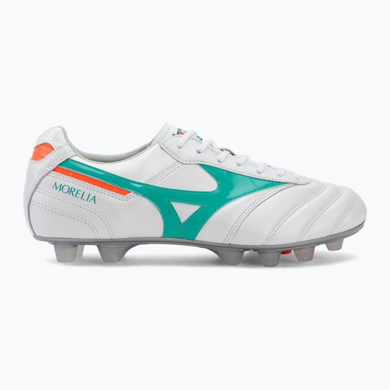 Football boots Mizuno Morelia II Japan FG white/arcadia/lava orange 2
