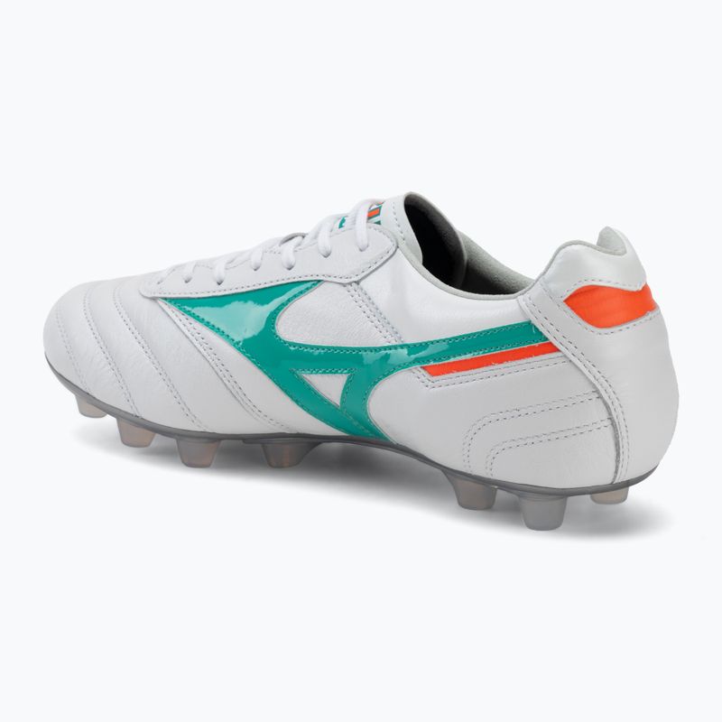 Football boots Mizuno Morelia II Japan FG white/arcadia/lava orange 3