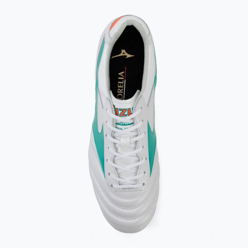 Football boots Mizuno Morelia II Japan FG white/arcadia/lava orange 5
