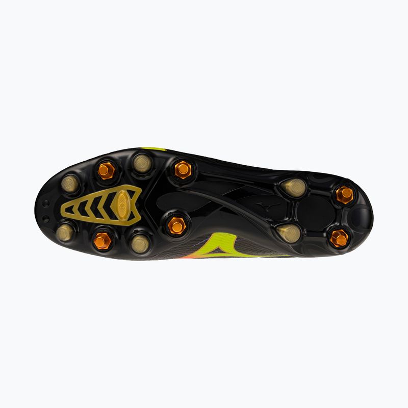 Football boots Mizuno Alfa III Elite Mix black/lava orange/evening primrose 4
