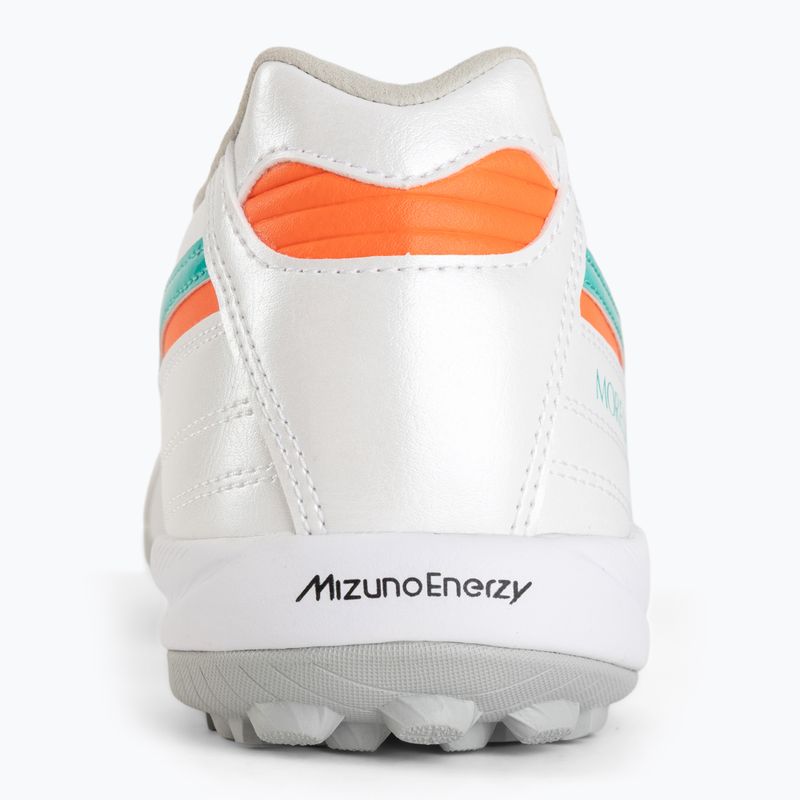 Football boots Mizuno Morelia Sala Elite TF white/arcadia/lava orange 6