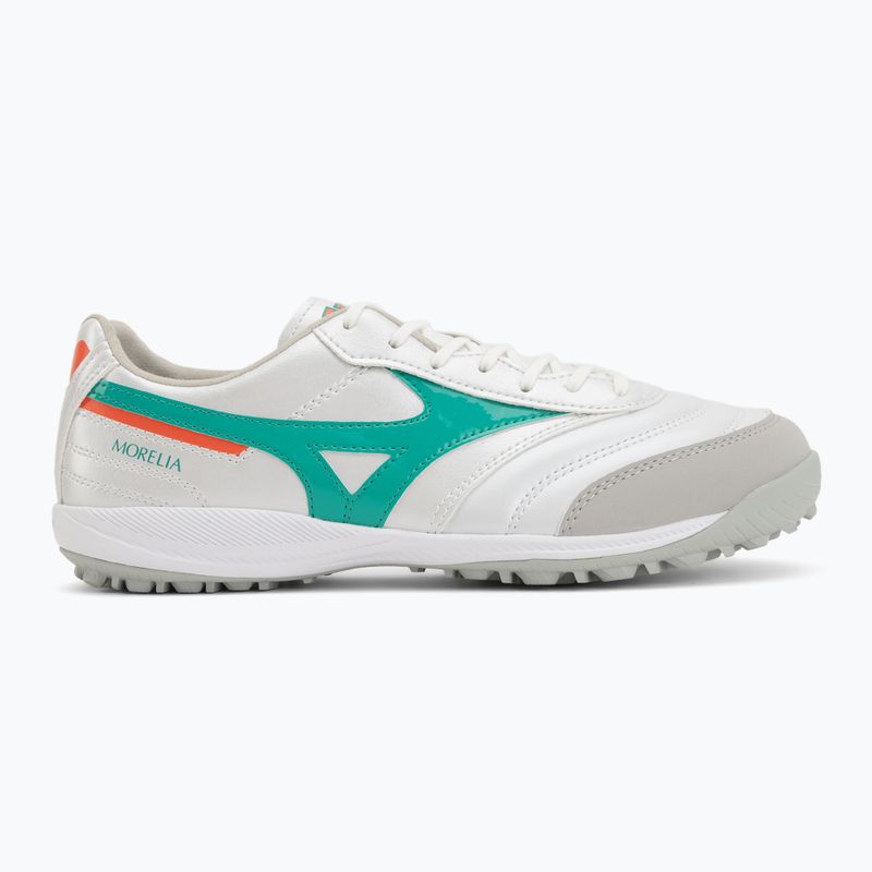 Football boots Mizuno Morelia Sala Pro TF white/arcadia/lava orange 2