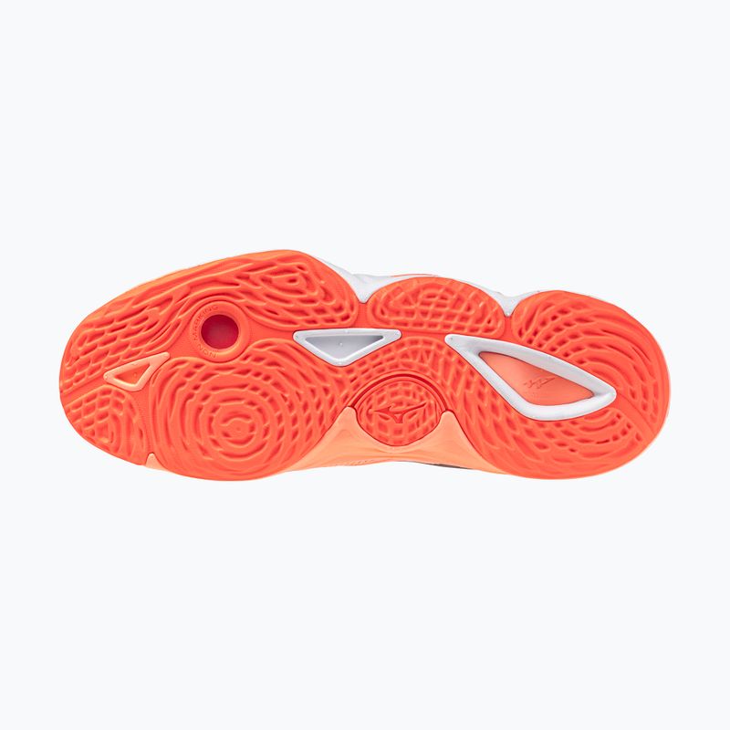 Volleyball shoes Mizuno Wave Momentum Elite flamingo coral/lava orange/white 4