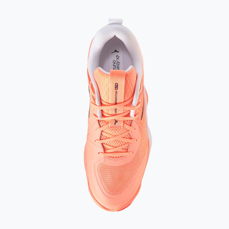 Volleyball shoes Mizuno Wave Momentum Elite flamingo coral/lava orange/white 5