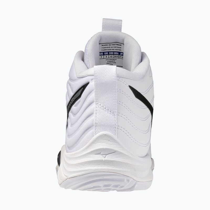 Volleyball shoes Mizuno Wave Momentum Elite Mid white/metallic gray/black 3