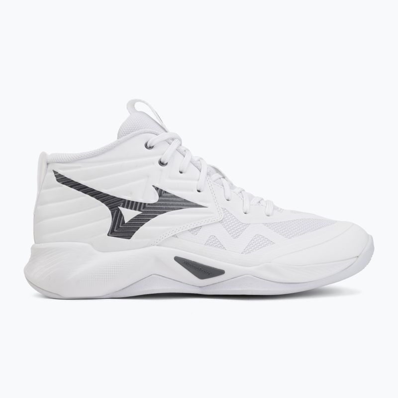 Volleyball shoes Mizuno Wave Momentum Pro Mid white/metallic gray/black 2