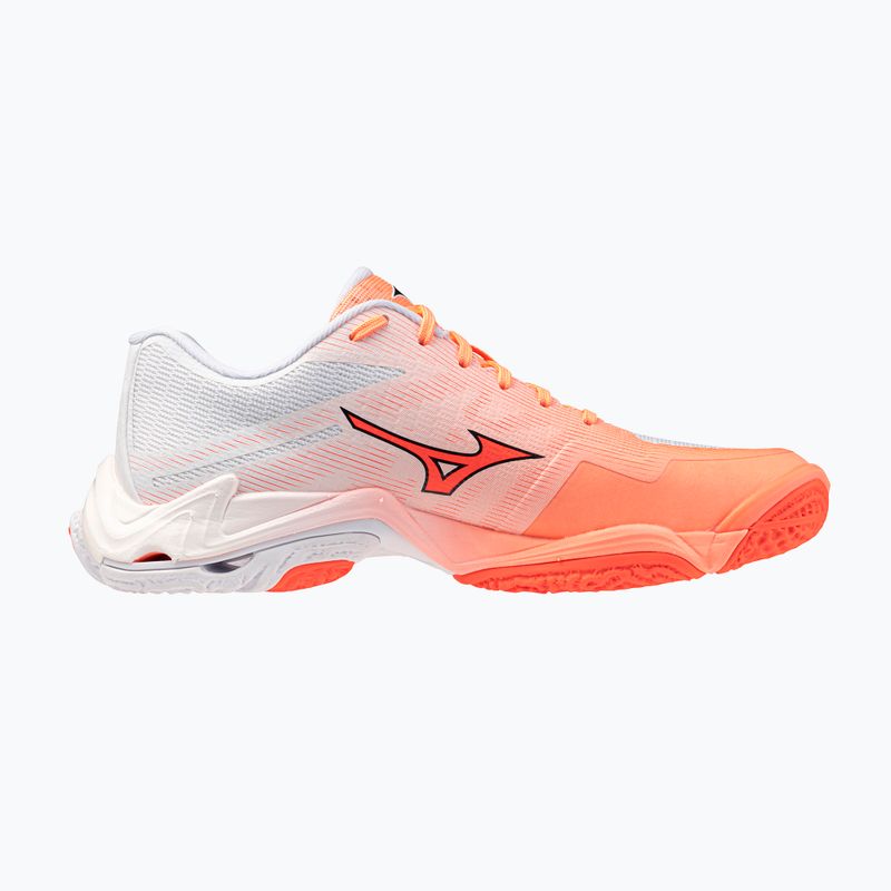 Volleyball shoes Mizuno Wave Lightning Elite flamingo coral/lava orange/white 2