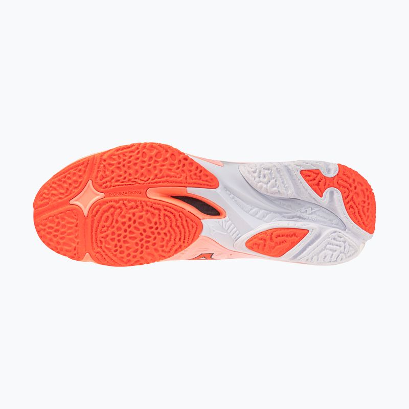 Volleyball shoes Mizuno Wave Lightning Elite flamingo coral/lava orange/white 4