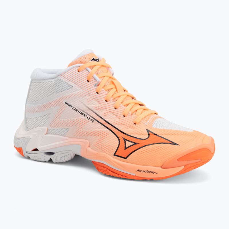 Volleyball shoes Mizuno Wave Lightning Elite Mid Flamingo Coral/Lava Orange/White