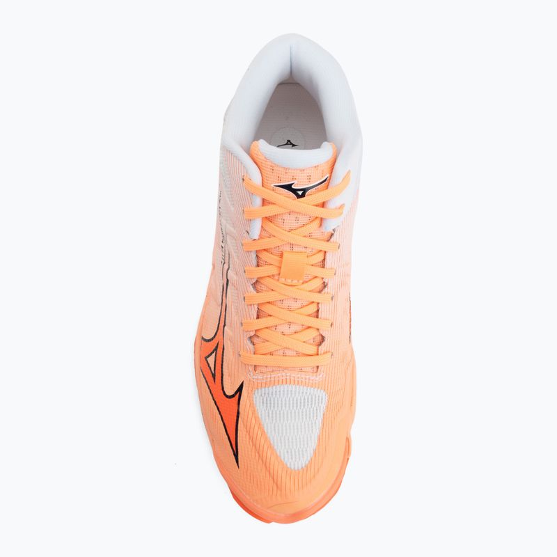 Volleyball shoes Mizuno Wave Lightning Elite Mid Flamingo Coral/Lava Orange/White 5