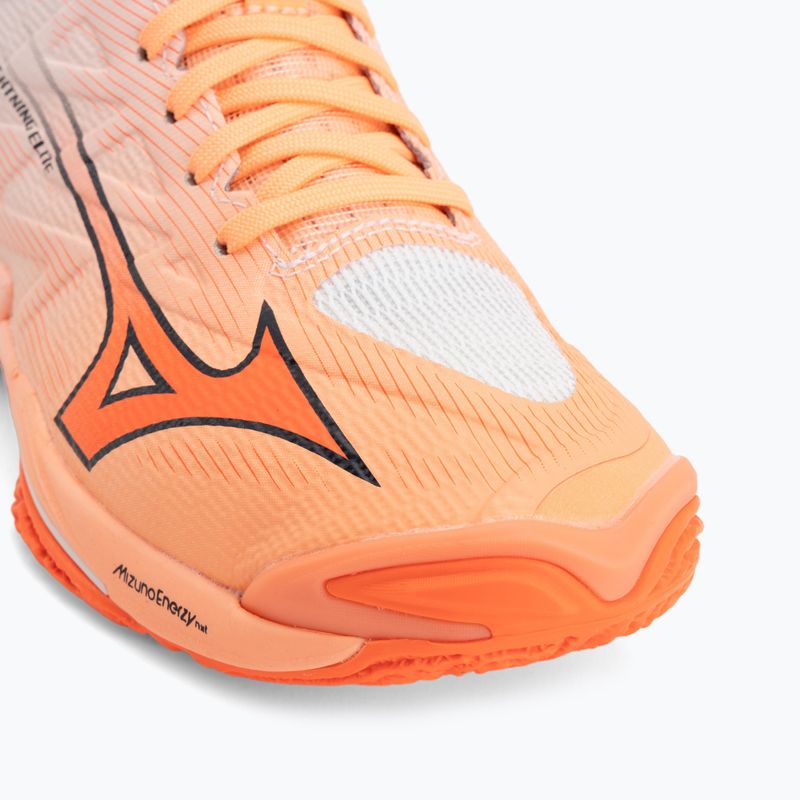 Volleyball shoes Mizuno Wave Lightning Elite Mid Flamingo Coral/Lava Orange/White 7