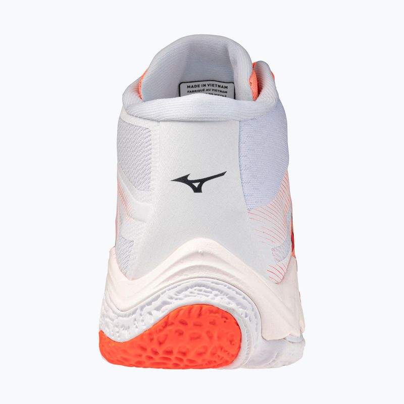 Volleyball shoes Mizuno Wave Lightning Elite Mid Flamingo Coral/Lava Orange/White 3
