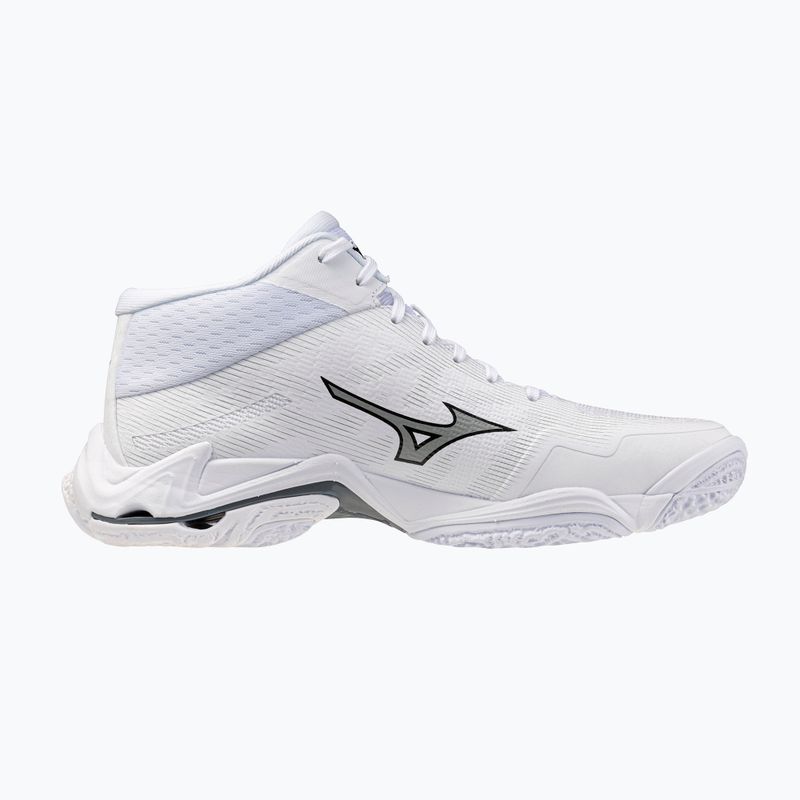 Volleyball shoes Mizuno Wave Lightning Elite Mid White/Ultimate Gray/Black 2