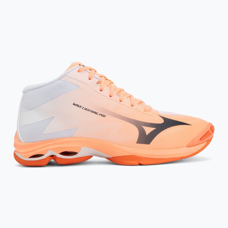 Volleyball shoes Mizuno Wave Lightning Pro Mid flamingo coral/carbon/white 2