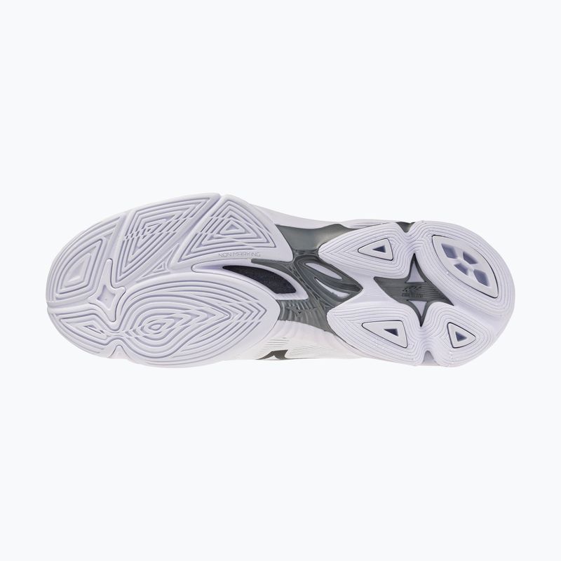 Volleyball shoes Mizuno Wave Lightning Pro Mid white/black/ultimate gray 4