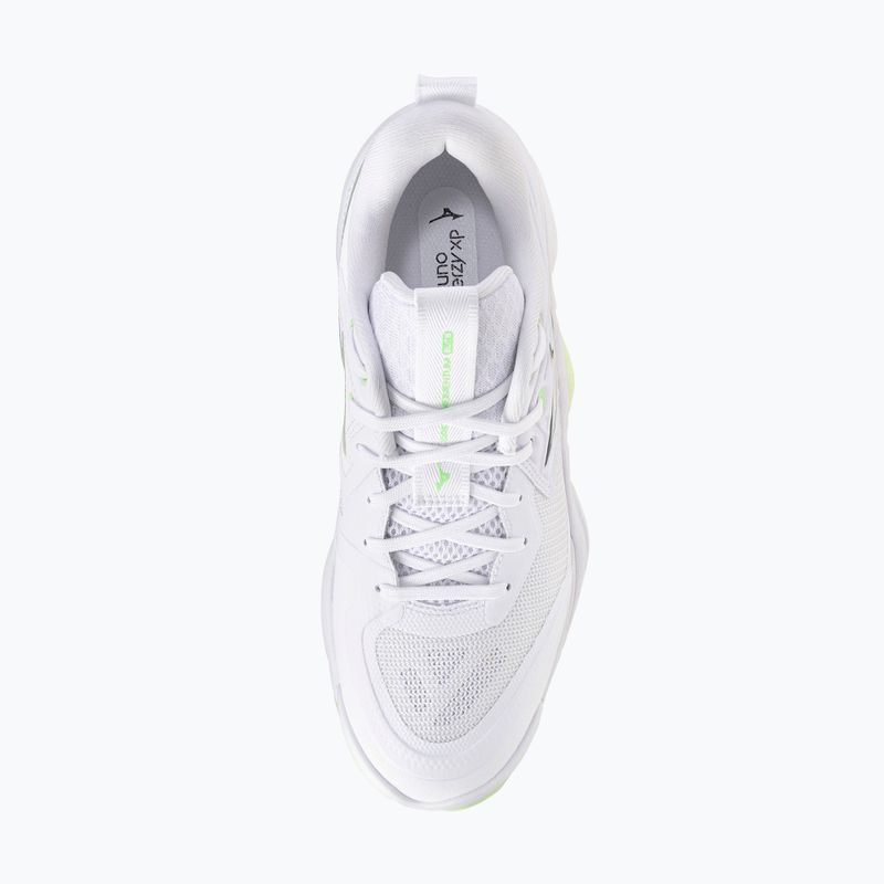 Women's volleyball shoes Mizuno Wave Momentum Elite white/balsam green/ambrosia 5