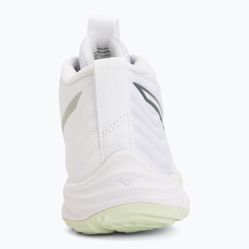 Women's volleyball shoes Mizuno Wave Momentum Elite Mid white/balsam green/ambrosia 6