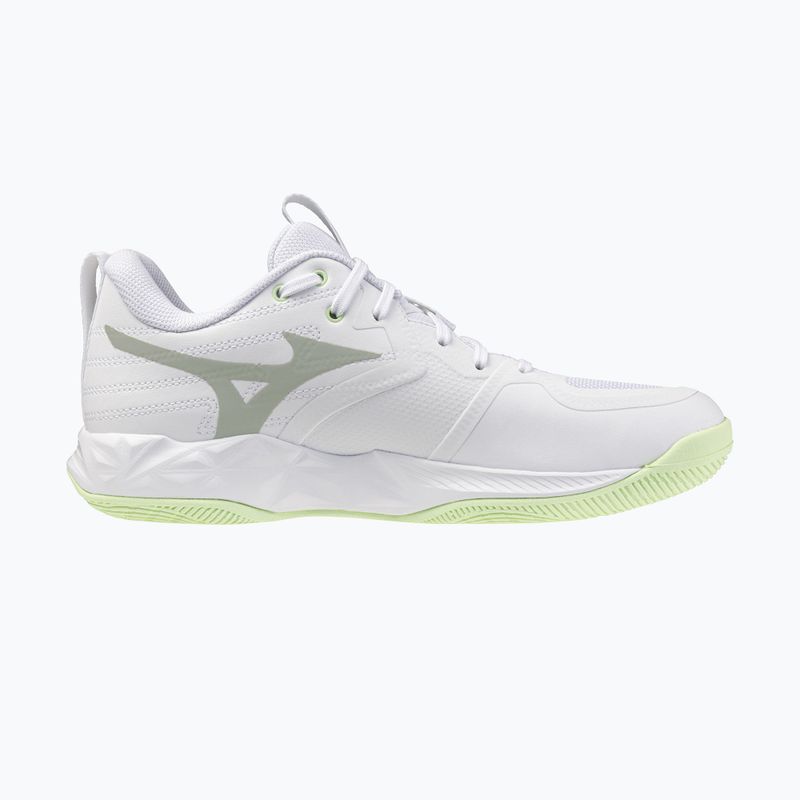 Women's volleyball shoes Mizuno Wave Momentum Pro white/aqua gray/ambrosia 2