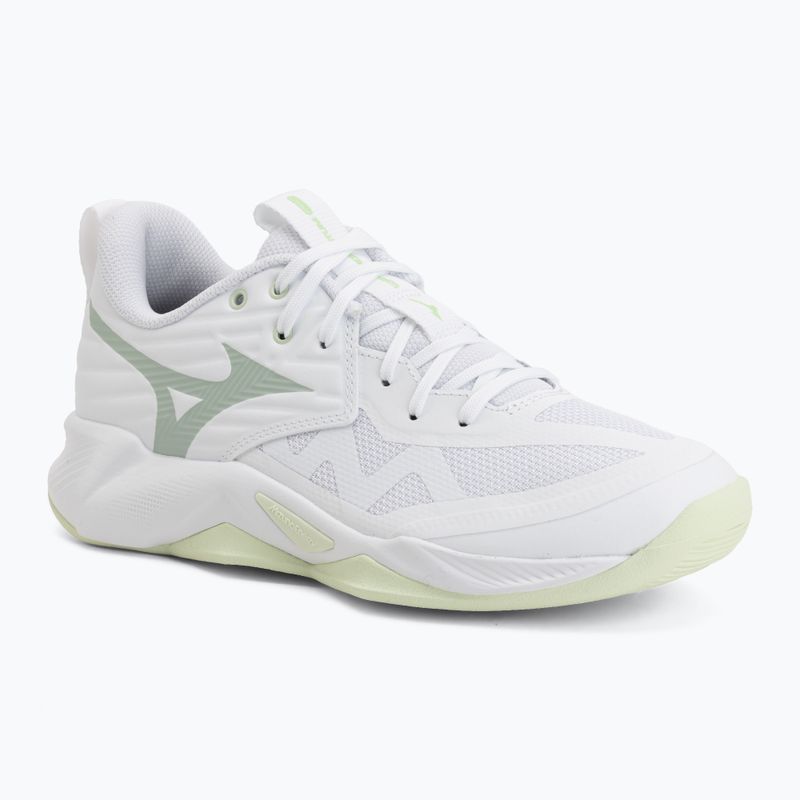 Women's volleyball shoes Mizuno Wave Momentum Pro white/aqua gray/ambrosia