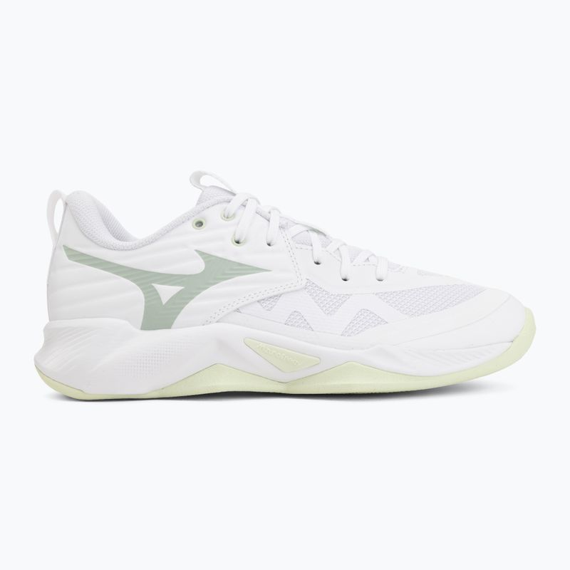 Women's volleyball shoes Mizuno Wave Momentum Pro white/aqua gray/ambrosia 2
