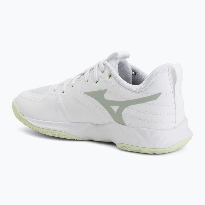 Women's volleyball shoes Mizuno Wave Momentum Pro white/aqua gray/ambrosia 3