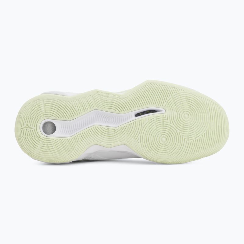 Women's volleyball shoes Mizuno Wave Momentum Pro white/aqua gray/ambrosia 4