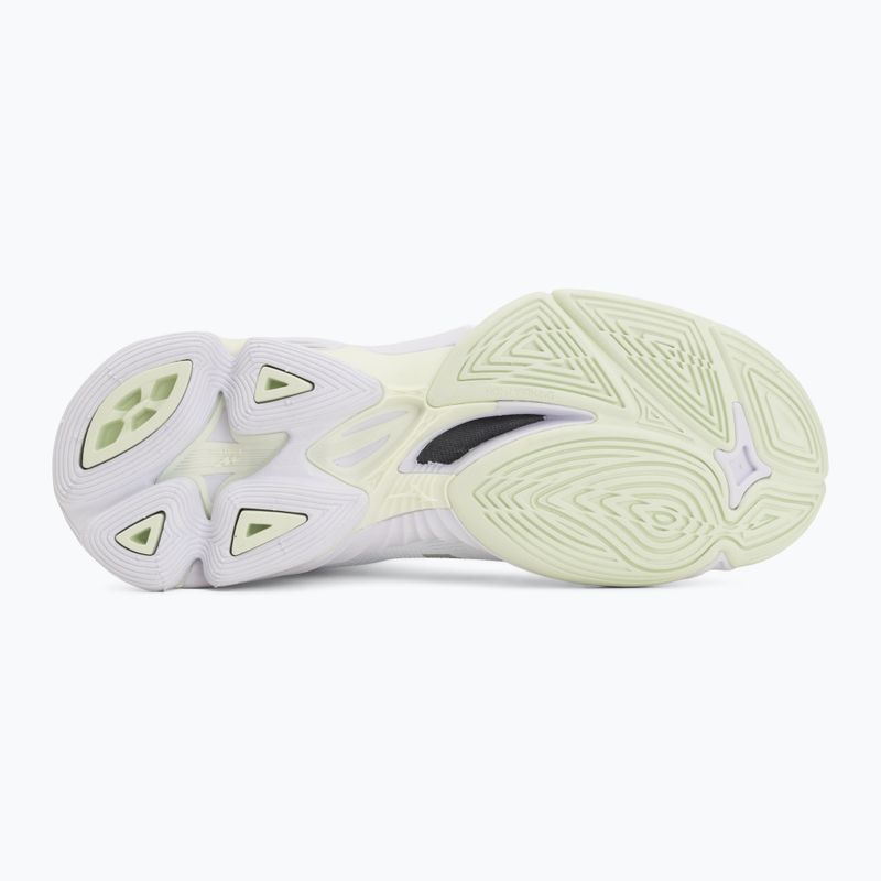 Women's volleyball shoes Mizuno Wave Lightning Pro Mid white/aqua gray/ambrosia 4