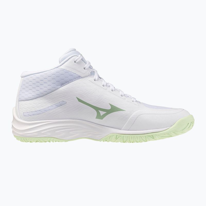 Women's volleyball shoes Mizuno Lightning Select Mid white/aqua gray/ambrosia 2
