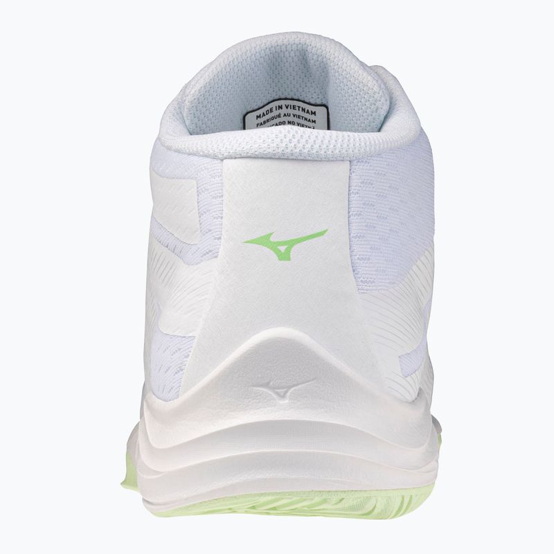 Women's volleyball shoes Mizuno Lightning Select Mid white/aqua gray/ambrosia 3