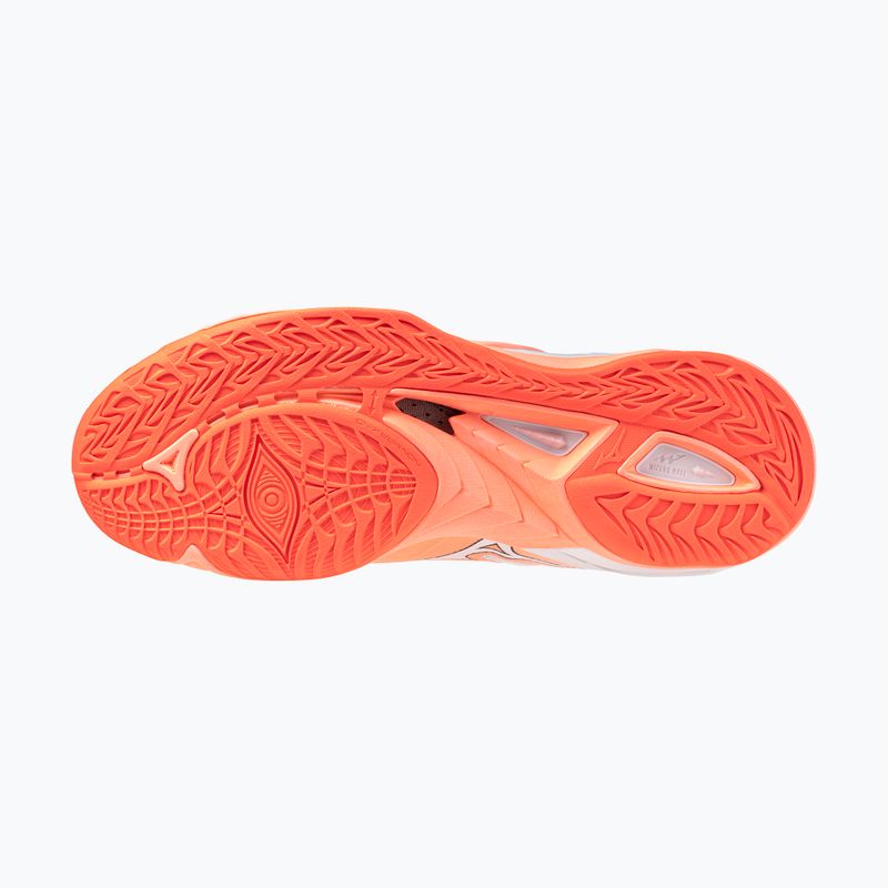 Handball shoes Mizuno Wave Mirage 5 flamingo coral/white 4