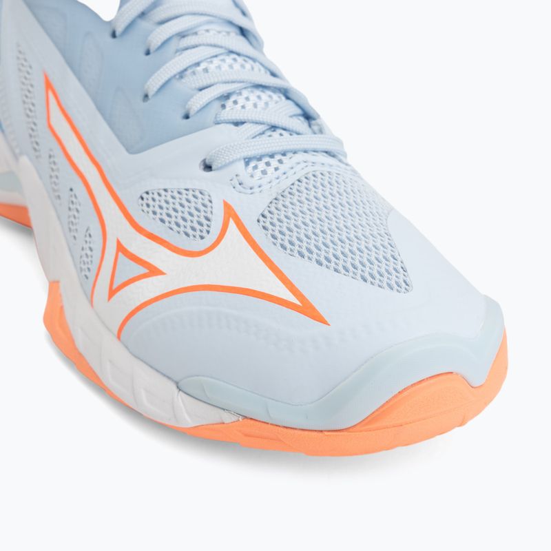 Women's handball shoes Mizuno Wave Mirage 5 blue finch/white 7