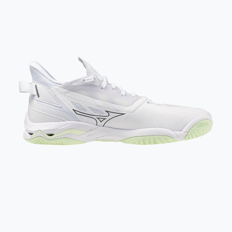 Women's handball shoes Mizuno Wave Mirage 5 white/balsam green 2