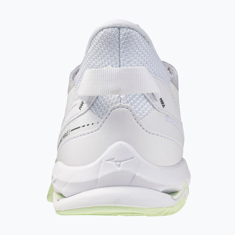 Women's handball shoes Mizuno Wave Mirage 5 white/balsam green 3