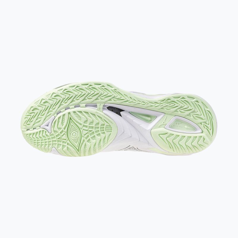 Women's handball shoes Mizuno Wave Mirage 5 white/balsam green 4