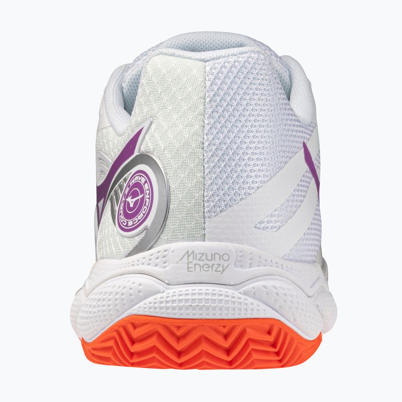 Women's tennis shoes Mizuno Wave Enforce Court 2 CC white/dahlia/sunstone 3