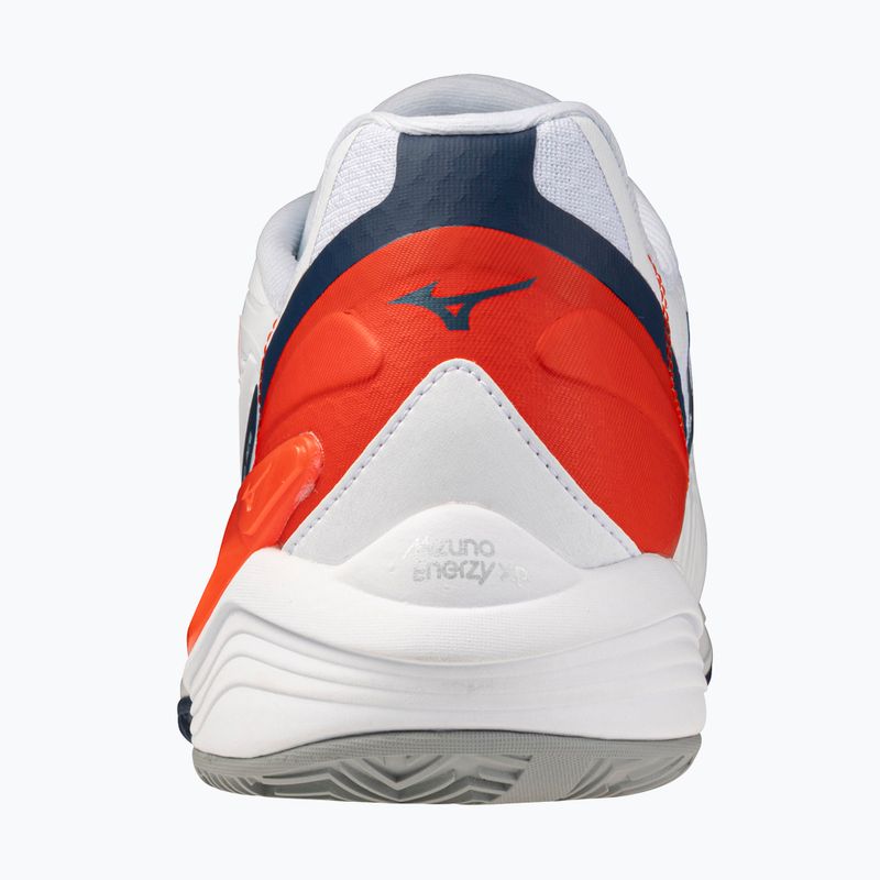 Men's tennis shoes Mizuno Neo Ace CC white/insignia blue/orange 3