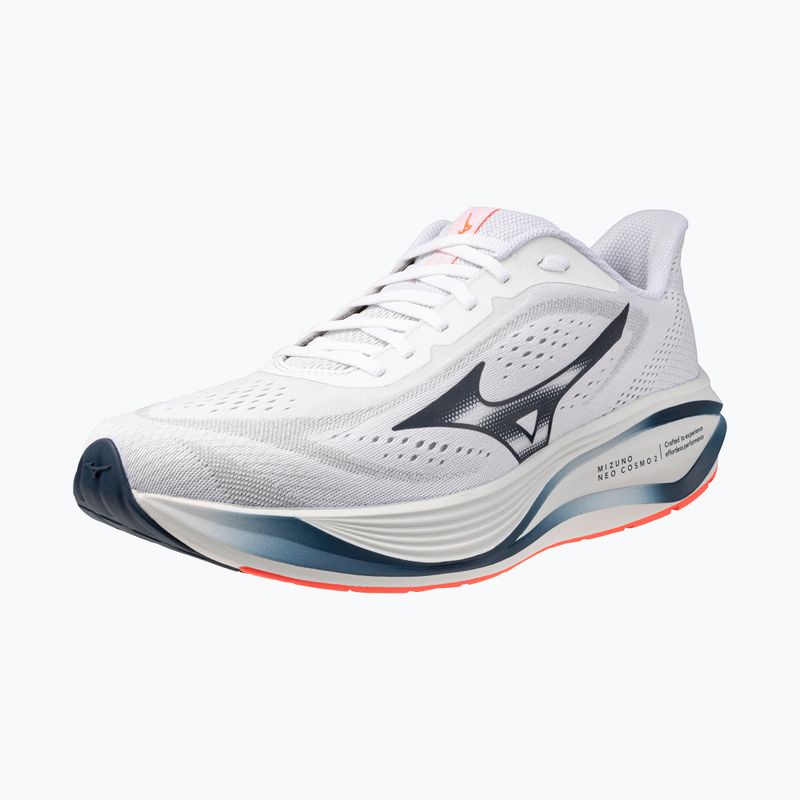 Men's running shoes Mizuno Neo Cosmo 2 white/dress blues/neon flame 3