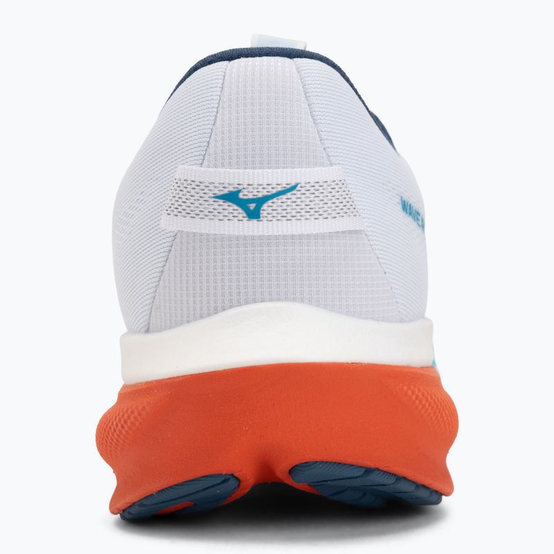 Men's running shoes Mizuno Wave Rider 30 white/blue jewel/orange 6
