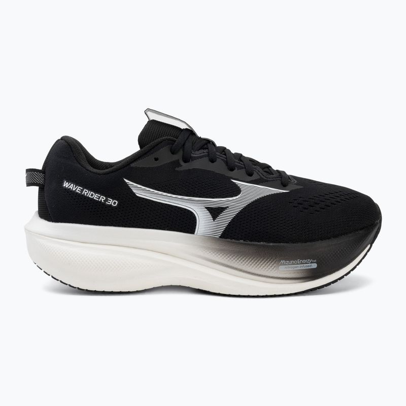 Men's running shoes Mizuno Wave Rider 30 2E black/white 2